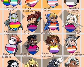 Overwatch Pride Hearts