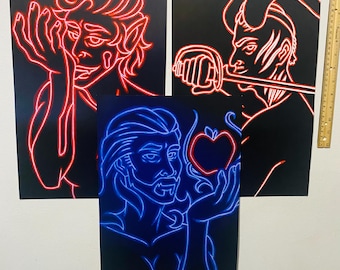 Baldur’s Gate 3 Large Neon Prints