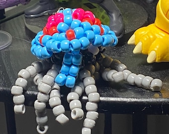 Kandi Pokémon Tentacruel, Pony Bead Sculpture