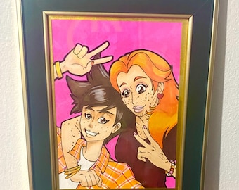 Tracer and Emily Framed Photo