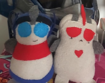 Transformers Prime Bean Plushies