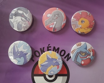 Pokemon "Punk" Buttons