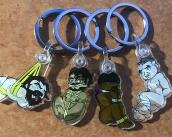 Chibi Bondage Keychains - Sigma, Reaper, Caustic, Mirage