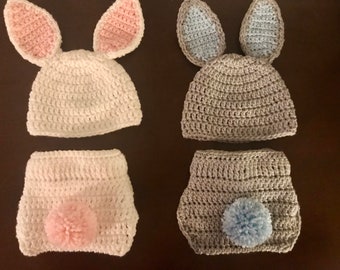 Baby Bunny Outfit, Baby Girl Bunny Outfit, Baby Boy Bunny Outfit, Easter Baby Outfit, Easter Baby Photo Prop