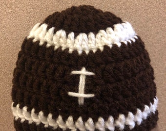 Bonnet de football nouveau-né, bonnet au crochet, bonnet de football bébé, bonnet de sport