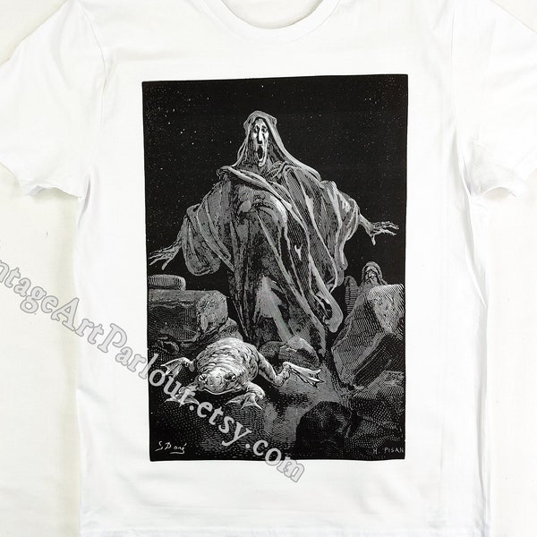 The Shriek Of Timidity 1866 T-Shirt, Adult Unisex Organic Cotton, Vintage Spooky Art Clothing