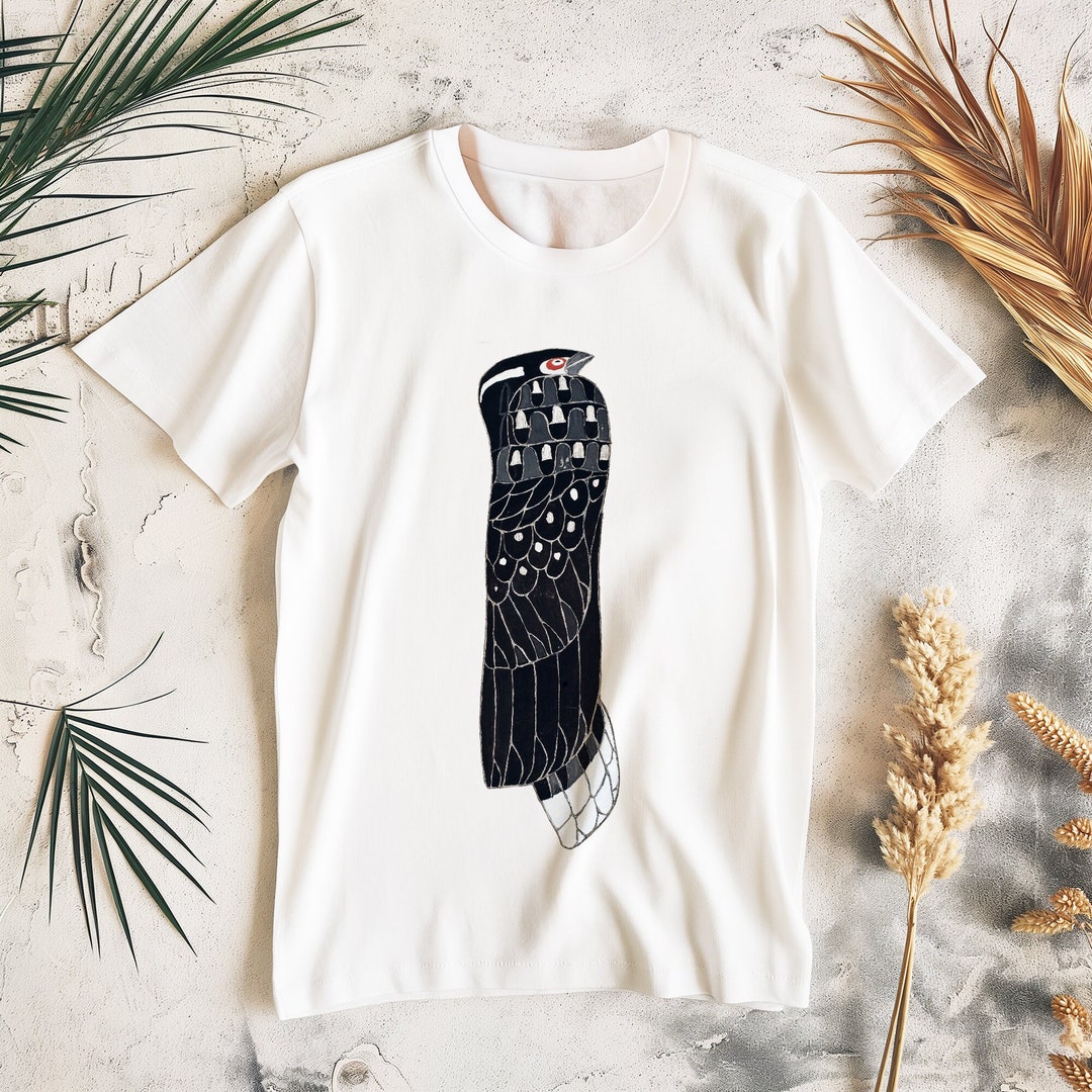 Bird Frieze - T-shirt, Organic Cotton, Wearable Vintage Art, Handmade ...
