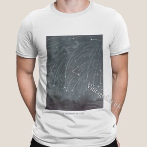 The November Meteors Of 1868 1882 T-Shirt, Adult Unisex Organic Cotton, Vintage Astronomy Art Clothing