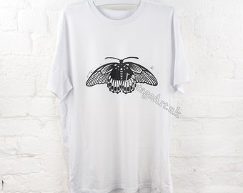 Schmetterling 1901 T-Shirt, Erwachsene Unisex Bio-Baumwolle, Vintage Art Kleidung
