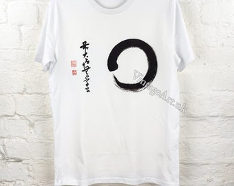 Enso 18th Century T-Shirt, Adult Unisex Organic Cotton, Vintage Japanese Art Clothing