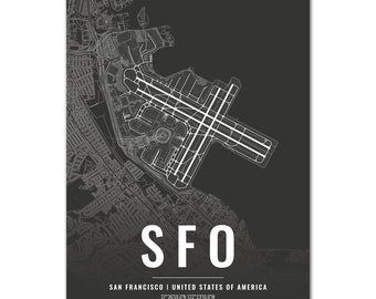 Poster San Francisco Airport SFO
