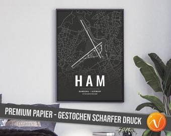 Póster Aeropuerto de Hamburgo