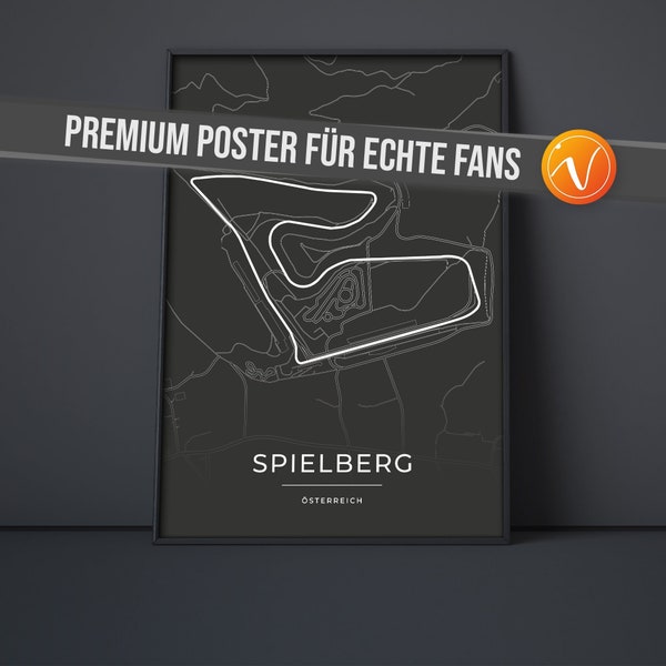 Poster Rennstrecke Motorsport Spielberg