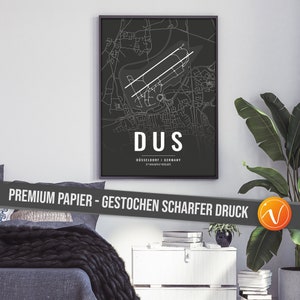 Poster Flughafen Düsseldorf Airport