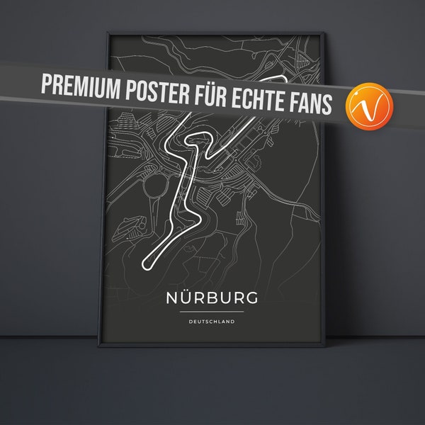 Poster Rennstrecke Motorsport Nürnburg