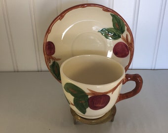 Franciscan Apple Pattern Cup & Saucer