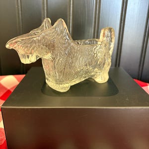 Glass Scottie Dog Creamer by L.E. Smith