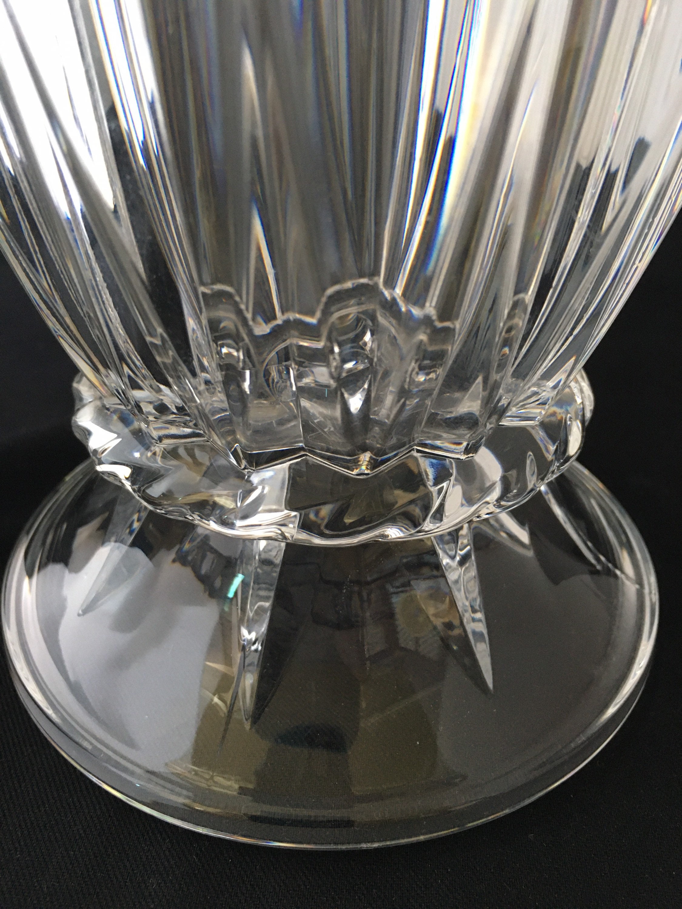 Large 24 Lead Crystal Vase Made in France Unused Etsy