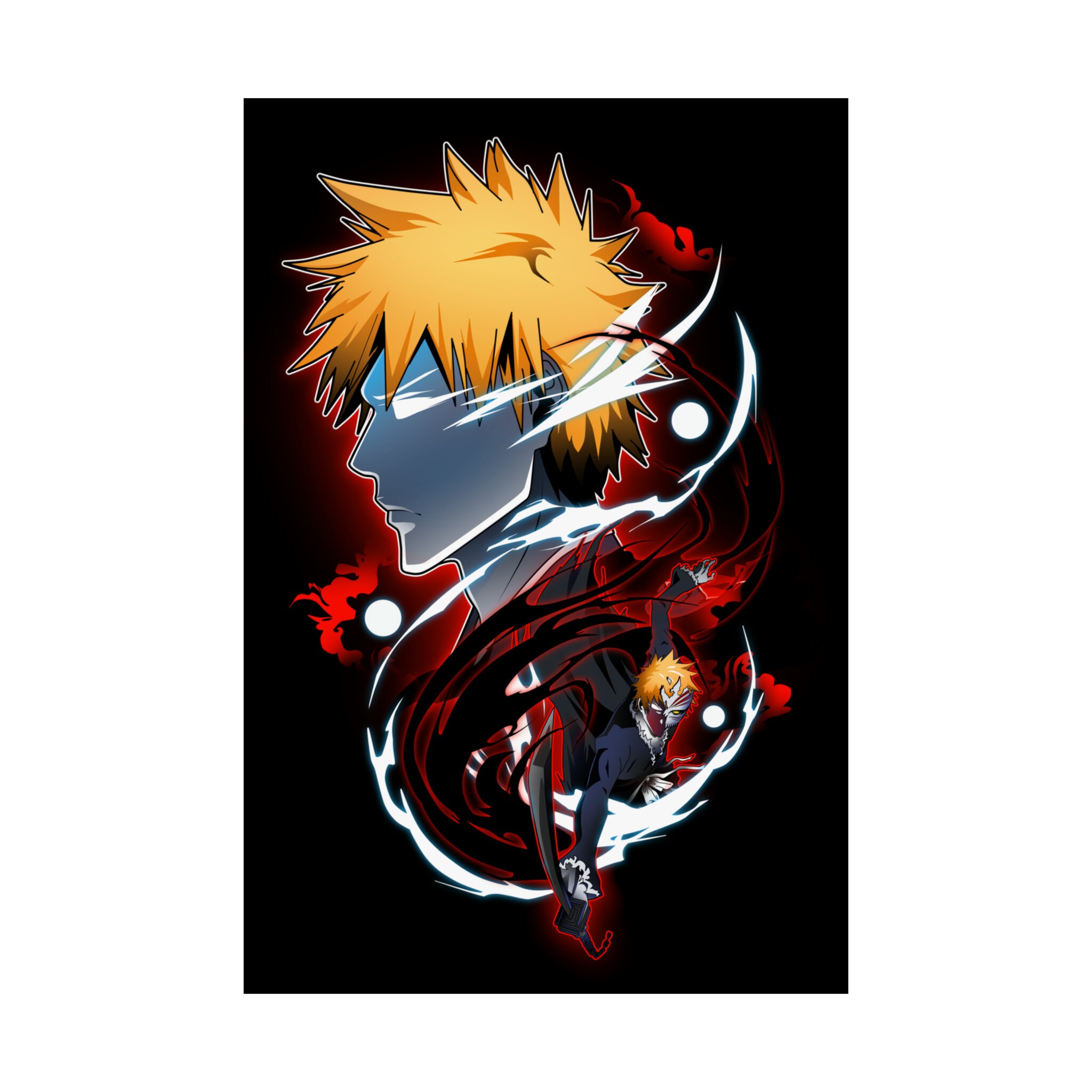 Dark Anime Kurosaki Ichigo Final Getsuga Tenshou Matte Finish Poster Paper  Print - Animation & Cartoons posters in India - Buy art, film, design,  movie, music, nature and educational paintings/wallpapers at