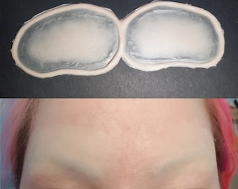 large eyebrow blocker blockers | latex free | unpainted | cosplay | sfx | costume | special effects | gaming | makeup | beginner