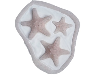 starfish trio silicone prosthetic | mermaid | cosplay | ocean | siren | sfx | halloween | LARP |latex free | gill | sea creature | barnacle