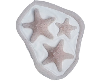 starfish silicone prosthetic | mermaid | cosplay | ocean | siren | sfx | halloween | LARP |latex free | gill | sea creature | barnacle