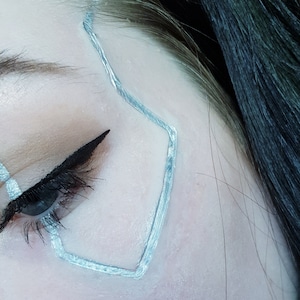 cyberpunk 2077 silicone prosthetic | surface wiring | latex free | unpainted | cosplay | sfx | costume | special effects | gaming | makeup |