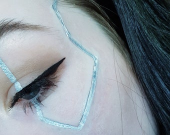 cyberpunk 2077 silicone prosthetic | surface wiring | latex free | unpainted | cosplay | sfx | special effects