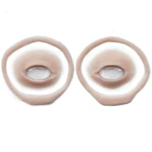 both eyes silicone prosthetics (IPA) | latex free | fantasy | third eye | LARP | halloween | special effects | resin eye | encapsulated