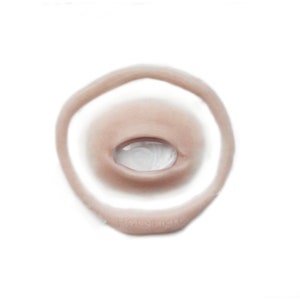 left eye silicone prosthetic (acetone) | latex free | fantasy | third eye | LARP | halloween | special effects | resin eye | encapsulated