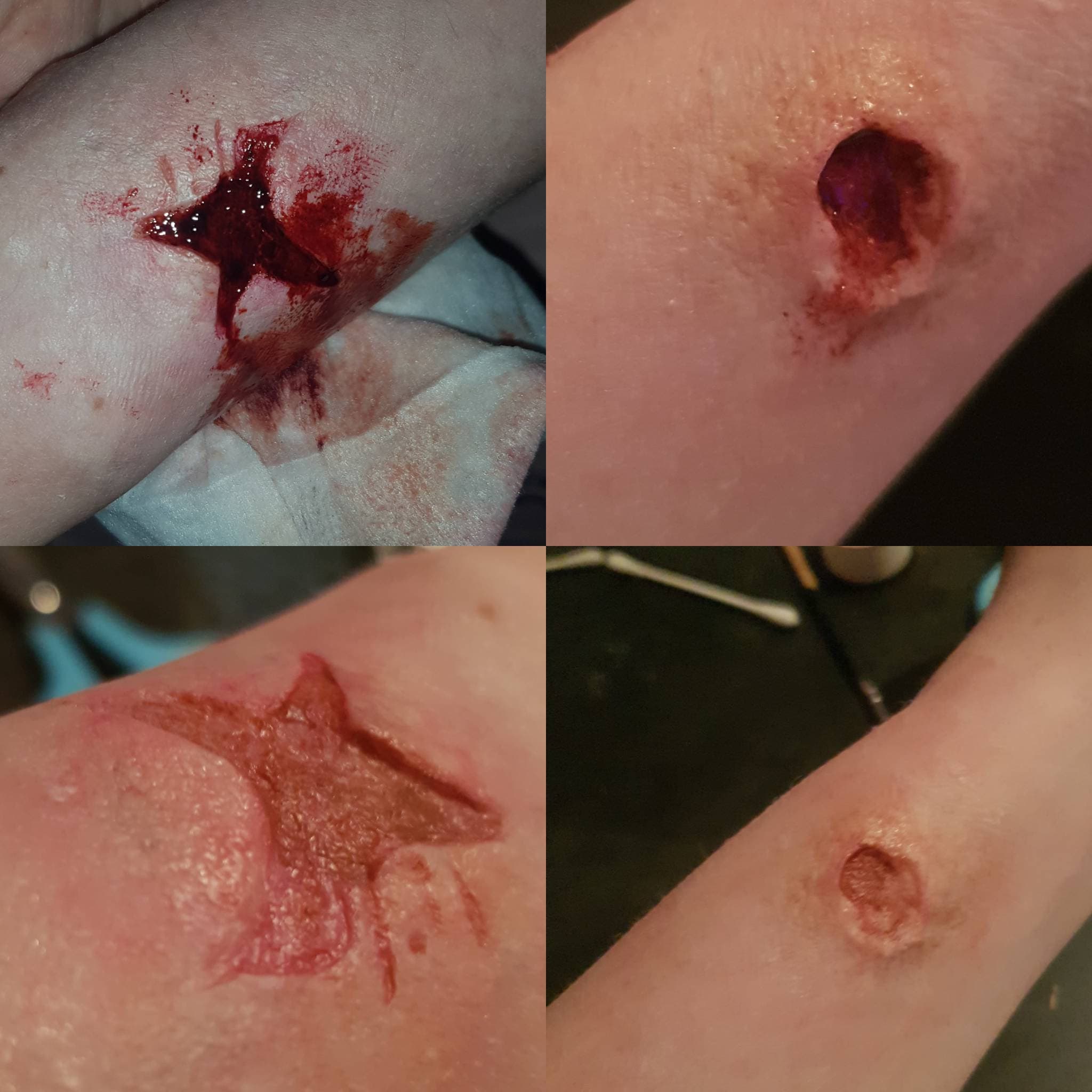 Bullet Entry and Exit Wound Prosthetics Latex Free Unpainted Cosplay Sfx  Costume Special Effects Gaming Makeup Beginner - Etsy