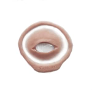third eye silicone prosthetic (acetone) latex free | fantasy | third eye | LARP | halloween| special effects | resin eye | encapsulated