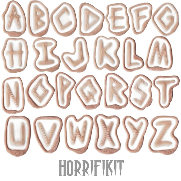 single letter alphabet (IPA) silicone prosthetics | injury | slit wrist | self harm | mutilation | horror | halloween | sfx | latex free