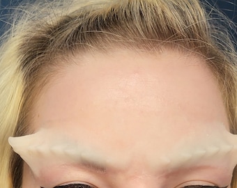 demon brow forehead silicone prosthetic | dragon | lizard skin | horns | sfx | latex free | lilith