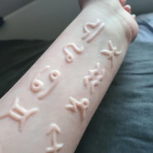 12 x zodiac mini encapsulated silicone prosthetic | zodiac | astrology | sfx | LARP | latex free