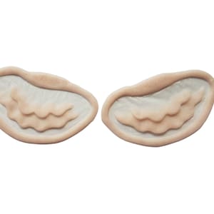 mermaid gills | ruffle | encapsulated silicone prosthetics | latex free | fantasy | eyebrow | siren | LARP | halloween | waterproof | scales