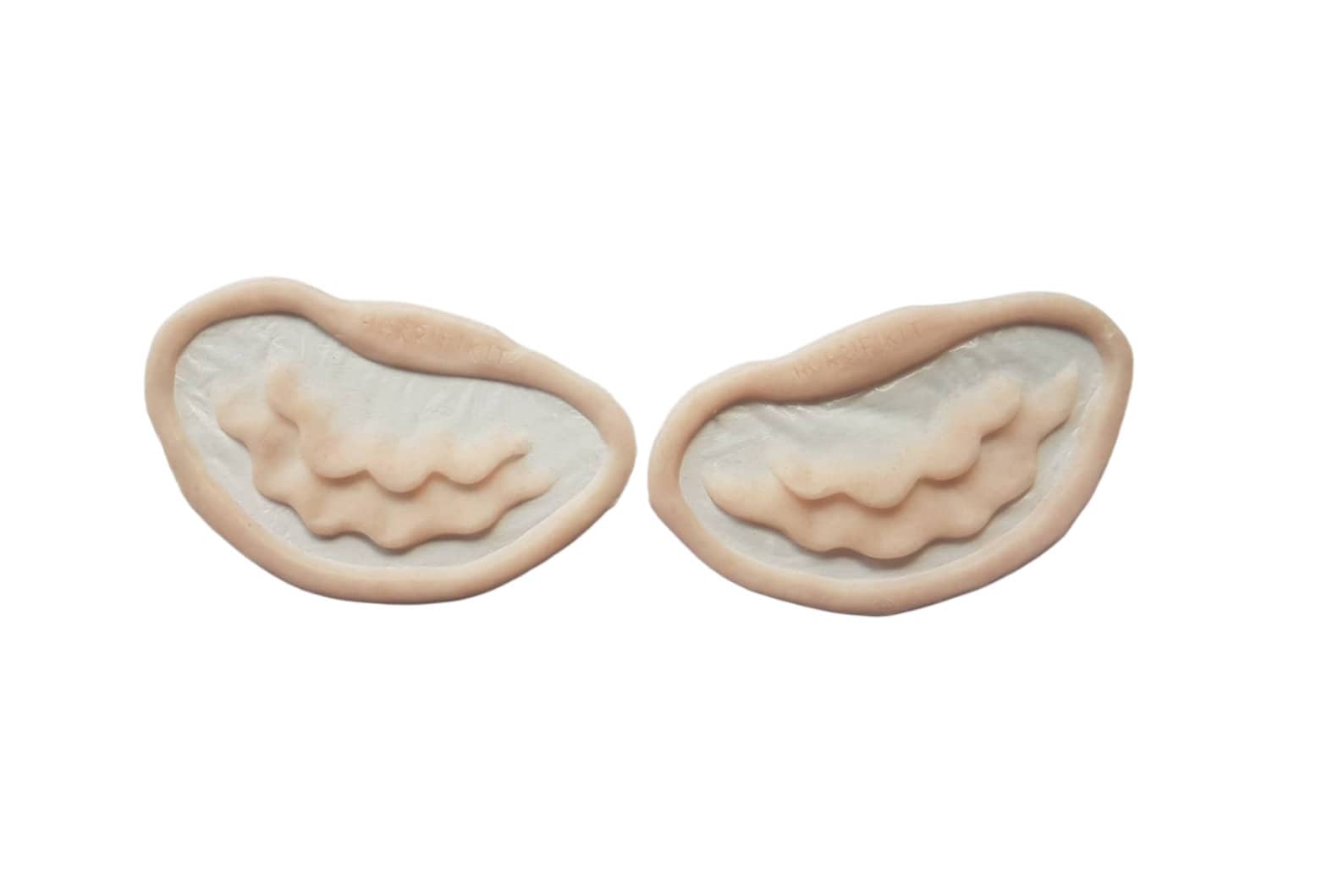 mermaid gills | ruffle | encapsulated silicone prosthetics | latex free | fantasy | eyebrow | siren | LARP | halloween | waterproof | scales