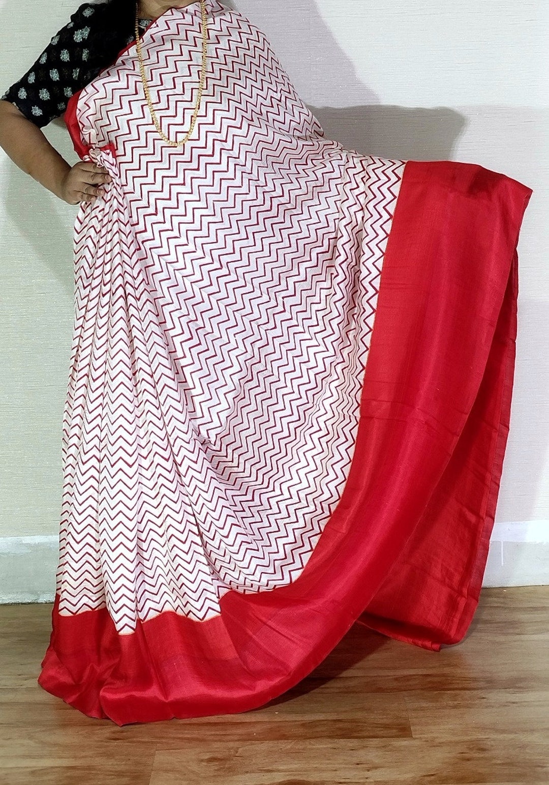 Saree Tag Silk Saree, Handmade Silk Saree With Blouse Piece, Certified Silk With ...