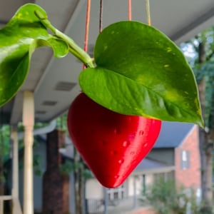 Strawberry Shaped Hanging Planter