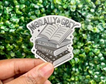 Morally Grey Men Vinyl Sticker for Kindle Water Bottle Decal Bookish Book Boyfriend Stickers