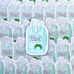 Crying Over Fictional Characters Vinyl Sticker Romantasy Reader Funny Sarcasm Sticker Book Boyfriend Sticker Bookish Sticker