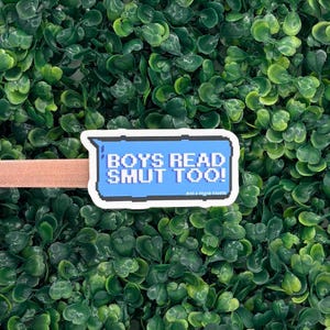 Boys Read Smut Too Vinyl Sticker - Romantasy Reader