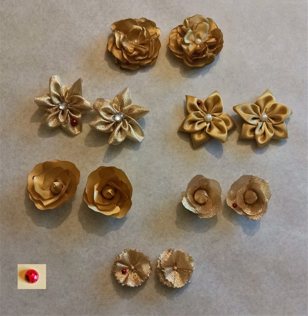 Gold Shoe Clips, Floral Shoe Clip, Bride Shoe Clips, Prom Clip, Dressy