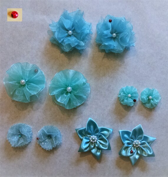 Turquoise shoe clips floral shoe clip bridesmaid shoe clip Etsy