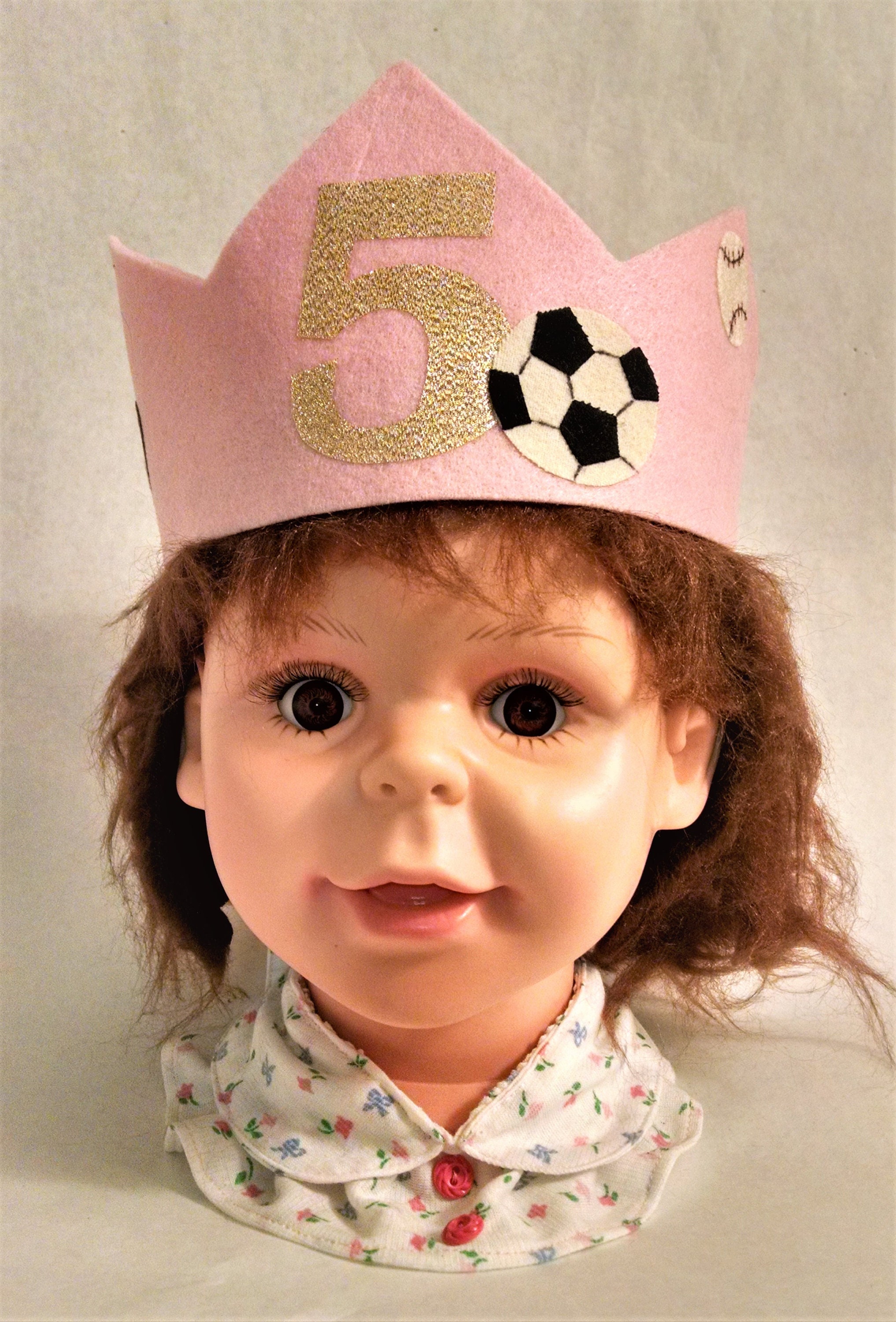 Felt Crown Birthday Party Sports Birthday Crown Girl Sports Etsy UK