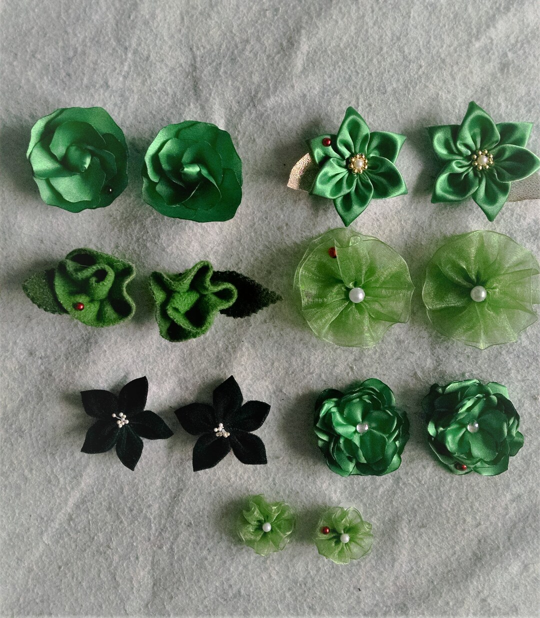 Green Shoe Clips, St. Patrick's Day, Bridesmaid Shoe Clip, Summer Shoe Clips, Green