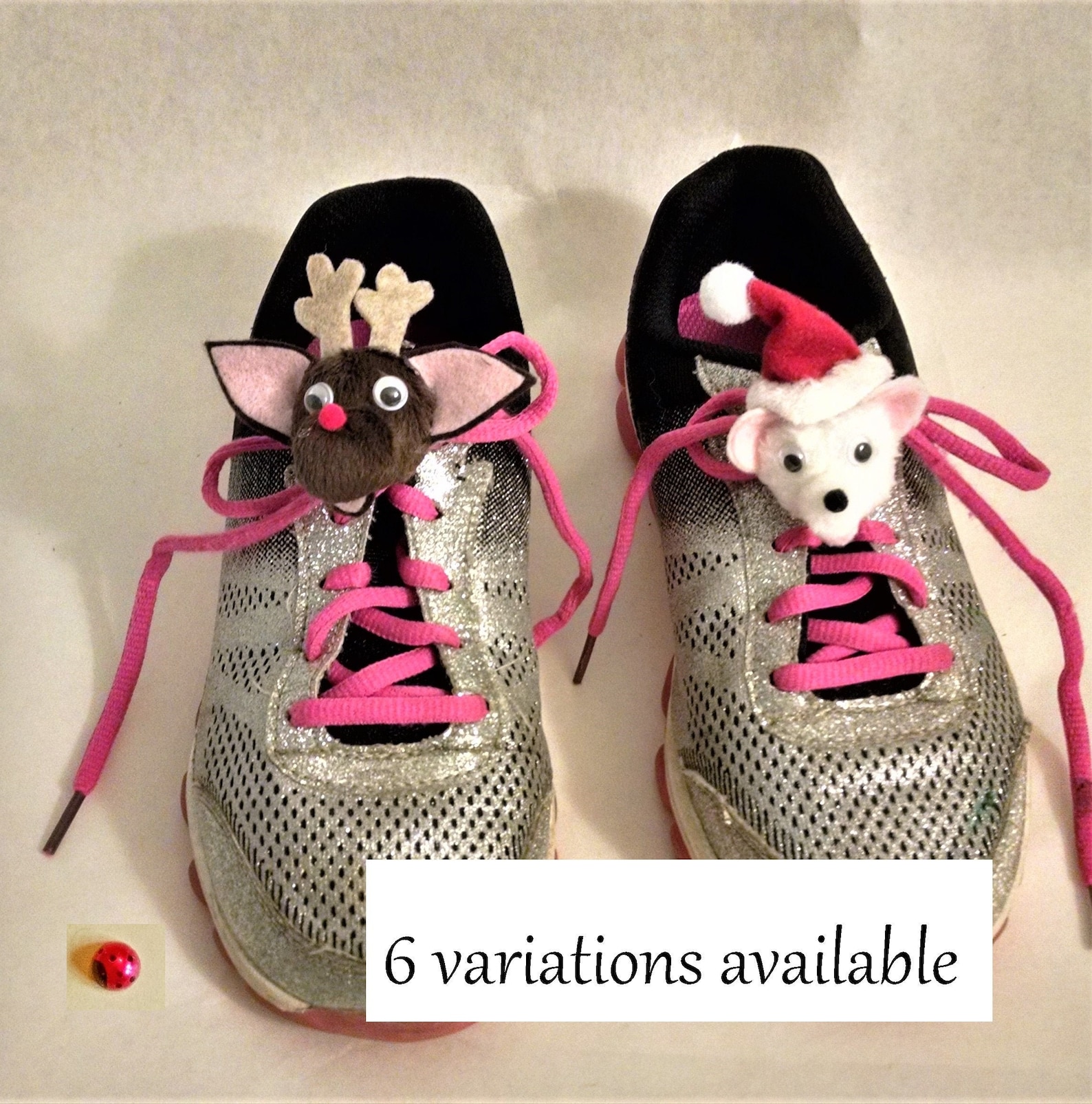 Child Christmas Shoe Decoration, Velcro Kid Sneakers, Polar Bear Gift