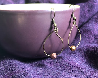 Handmade wire earrings