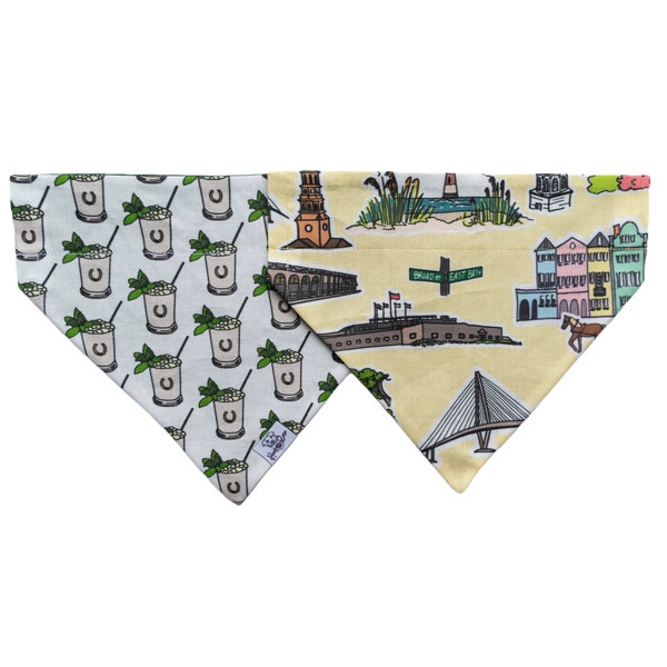 Mint Julep Dog Bandana | Charleston Dog Bandana | Derby Dog Bandana | South Carolina Dog Bandana