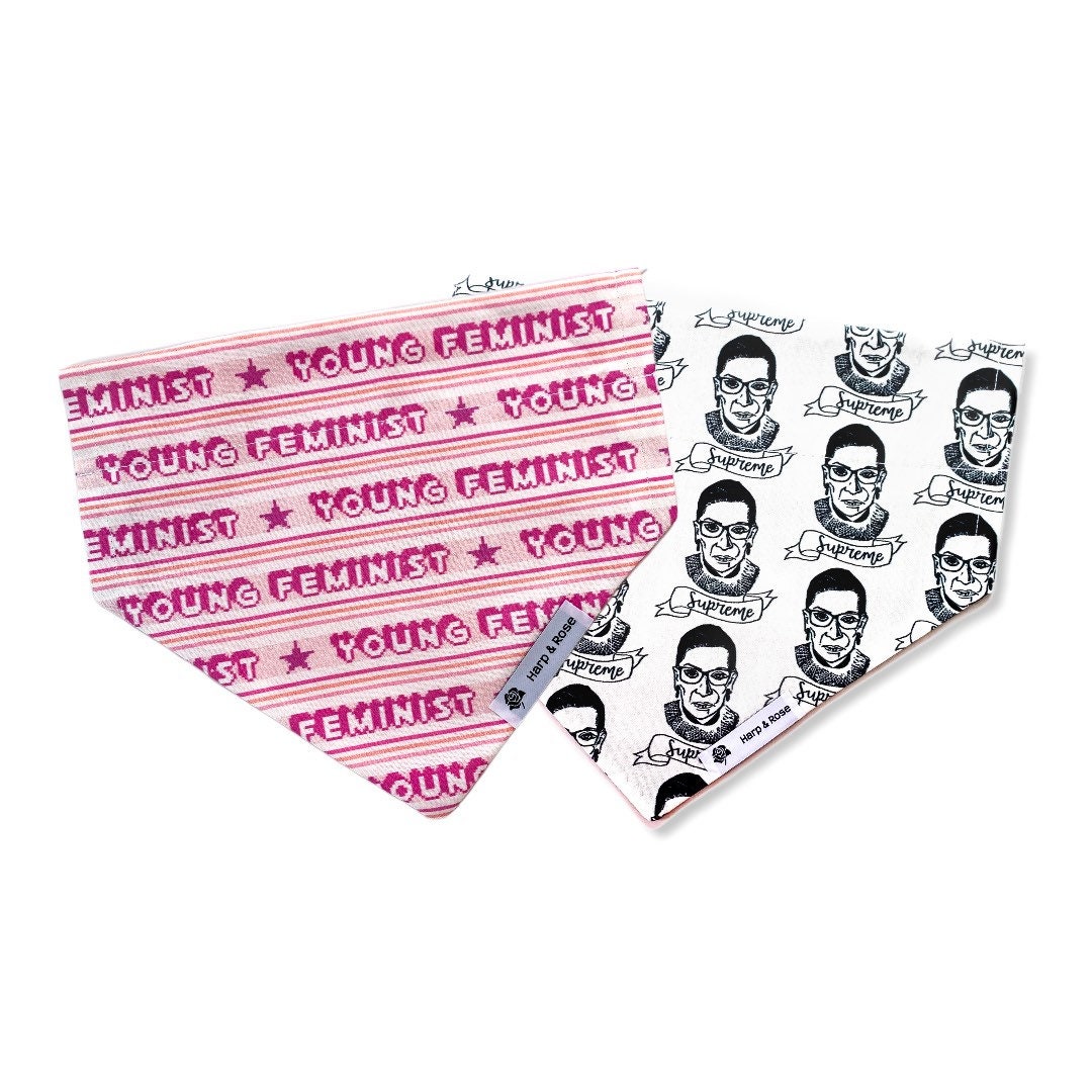 Young Feminist Dog Bandana RBG Dog Bandana Ruth Bader Etsy